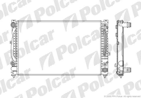 Радиаторы охлаждения - Polcar 132408-6