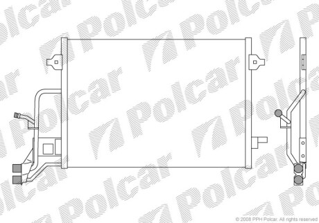 Радиаторы кондиционера - Polcar 1324K8C2