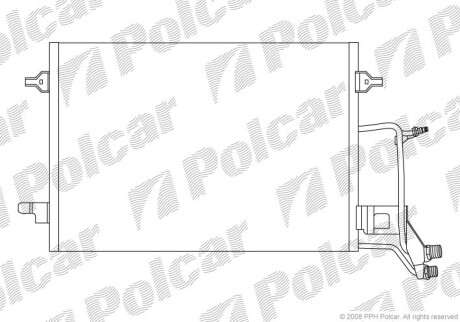 Радиаторы кондиционера - (4B0260403T, 4B0260403N, 4B0260403F) Polcar 1326K8C3S