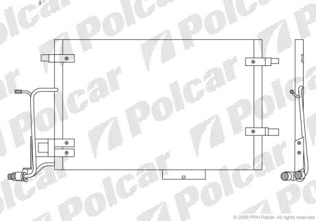 Радиаторы кондиционера - (4B0260403AA, 4Z7260403C, 4B0260403D) Polcar 1326K8C4S