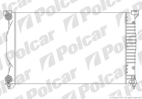 Радиаторы охлаждения - Polcar 133408A1