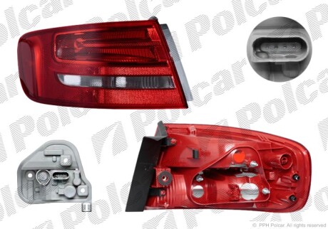 Lampa tylna - (8K9945095) Polcar 1337871S