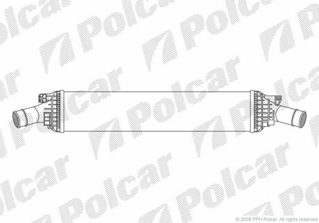 Радиаторы воздуха (Интеркулеры) - (8K0145805G, 8K0145805P, 8K0145805L) Polcar 1337J81X