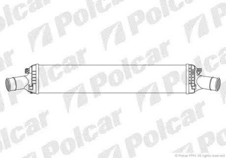 Радиаторы воздуха (Интеркулеры) - (8K0145805E, 95B145805A) Polcar 1337J8-2