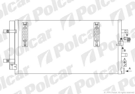 Радиаторы кондиционера - Polcar 1337K8C1