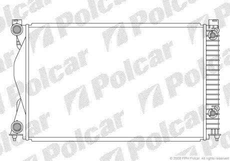 Радиаторы охлаждения - Polcar 133808-4