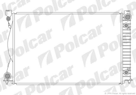 Радиаторы охлаждения - (4F0121251AG, 4F0121251P) Polcar 133808-7