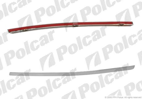 Молдинг бампера - (4F08530652ZZ) Polcar 133827-5