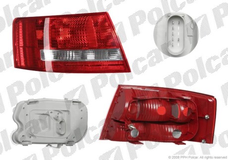 Lampa tylna - (4F5945095D, 4F5945095L) Polcar 133887X