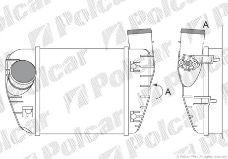 Радиаторы воздуха (Интеркулеры) - Polcar 1338J8-5