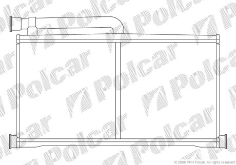 Радиаторы обогрева - (4F0820031C, 4F0820031A) Polcar 1338N81X