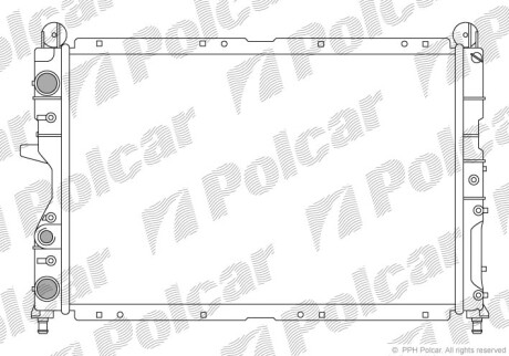 Радиаторы охлаждения - (46405475, 46405421, 60811128) Polcar 140208A6