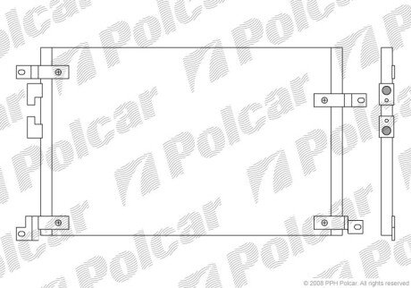 Радиаторы кондиционера - Polcar 1408K8C1