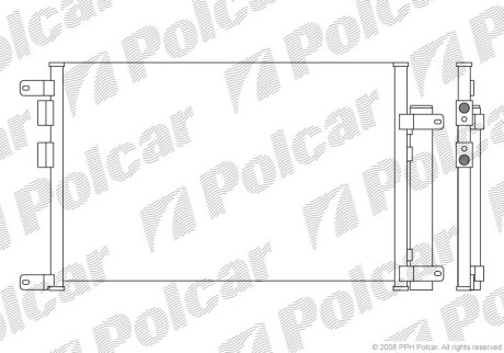 Радиаторы кондиционера - Polcar 1408K8C2