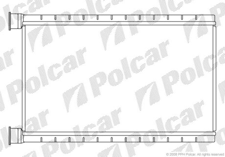 Радиаторы обогрева - (64119123506, 6934783, 64116934783) Polcar 2001N81X