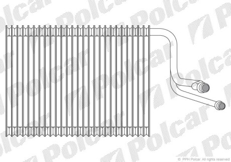 Испаритель кондиционера - (64116934781) Polcar 2001P8-1 (фото 1)