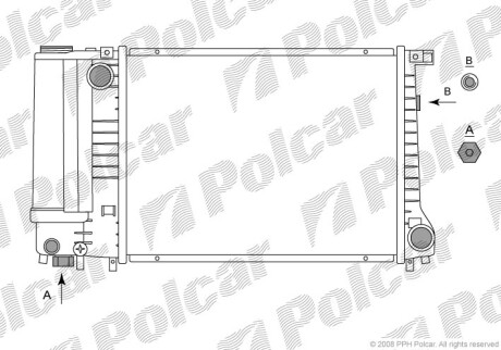 Радиаторы охлаждения - Polcar 200708-1