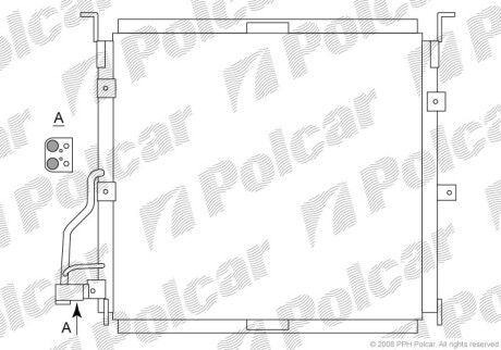 Радиаторы кондиционера - (64531385165, 64538391406, 64538390250) Polcar 2007K8C5