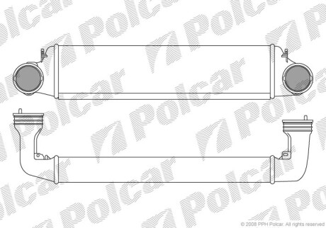 Радиаторы воздуха (Интеркулеры) - Polcar 2009J8-2