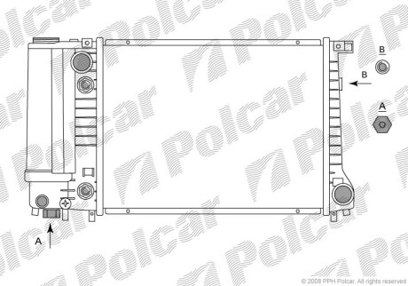 Радиаторы охлаждения - Polcar 201408-2