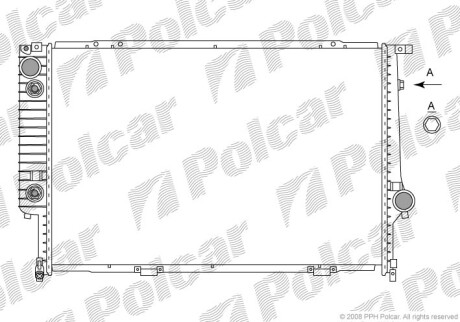 Радиаторы охлаждения - Polcar 201508-8