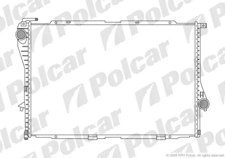 Радиаторы охлаждения - (1436055, 1436060) Polcar 2016087X (фото 1)