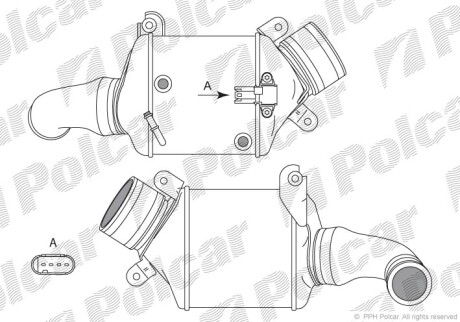 Радиаторы воздуха (Интеркулеры) - Polcar 2025J82X