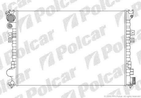 Радиаторы охлаждения - Polcar 238008-2