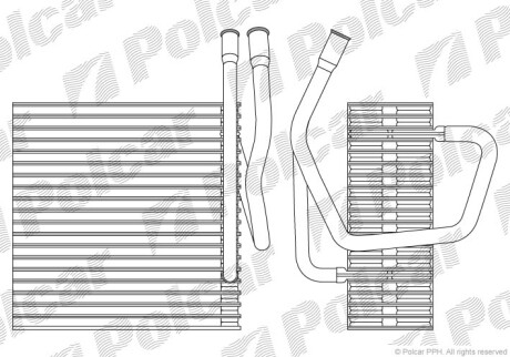 Испаритель кондиционера - Polcar 2405P8-1