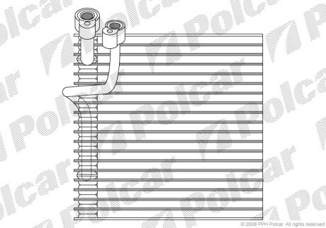 Испаритель кондиционера - (5012697AA) Polcar 2405P8-2 (фото 1)