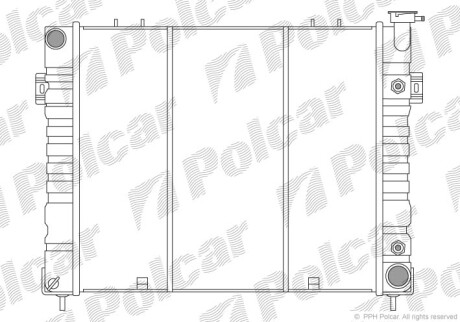 Радиаторы охлаждения - Polcar 240608-4