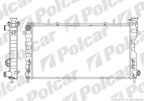 Радиаторы охлаждения - Polcar 242008-1