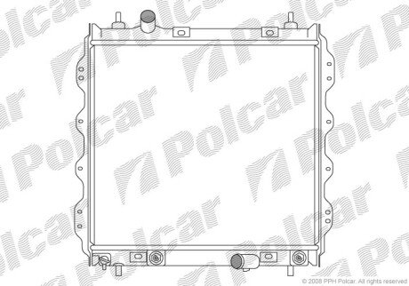 Радиаторы охлаждения - (05017404, 05017404AA, 05017404AB) Polcar 245008-1