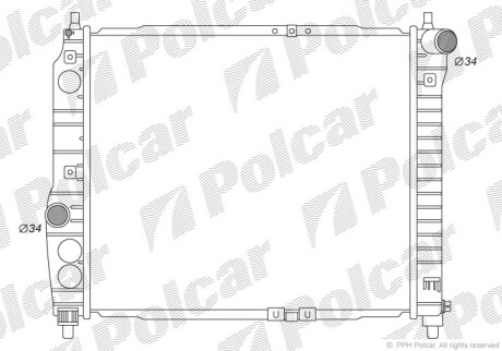 Радиаторы охлаждения - (96536523, 96816481, 96443475) Polcar 250008-K