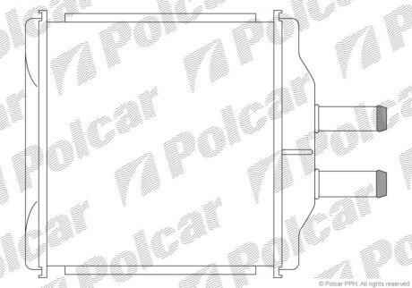 Радиаторы обогрева - (96539642, 96650492, 96887038) Polcar 2500N8-1