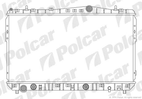 Радиаторы охлаждения - (96553423, P96553243, P96553424) Polcar 250508-2