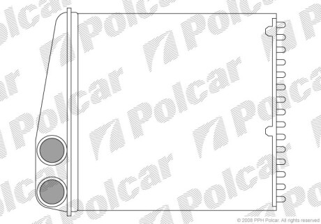 Радиаторы обогрева - (27140AX700, 7701208381, 7701208766) Polcar 2707N8-2