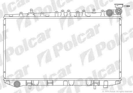 Радиаторы охлаждения - (2141070J00, 2141071J00, 2141071J01) Polcar 272808-1