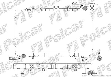 Радиаторы охлаждения - Polcar 272808-2