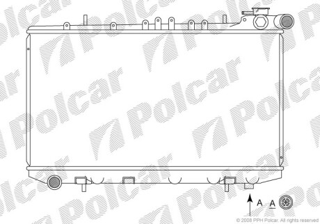 Радиаторы охлаждения - (2141072J20) Polcar 272808-3