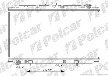 Радиаторы охлаждения - (214602F300, 214609F510, 214609F511) Polcar 273208-3