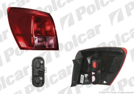 Фонарь задн. наруж. l - Polcar 275987E