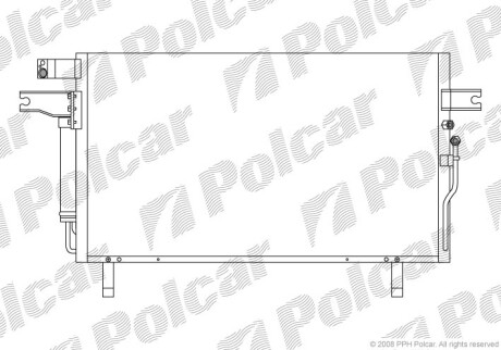 Радиаторы кондиционера - Polcar 2781K8C3