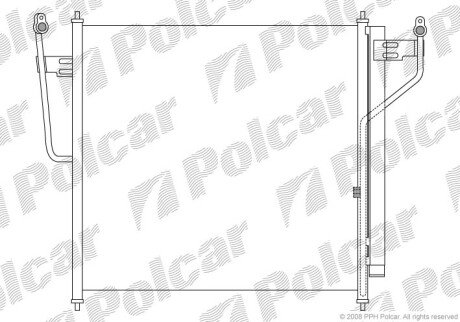 Радиаторы кондиционера - Polcar 2782K8C1