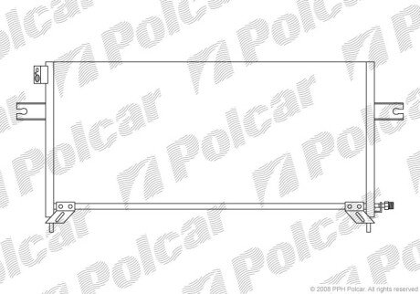 Радиаторы кондиционера - (921103S200, 921103S401, 92110VJ200) Polcar 2796K8C1