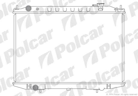 Радиаторы охлаждения - (21410VK505) Polcar 279708-1