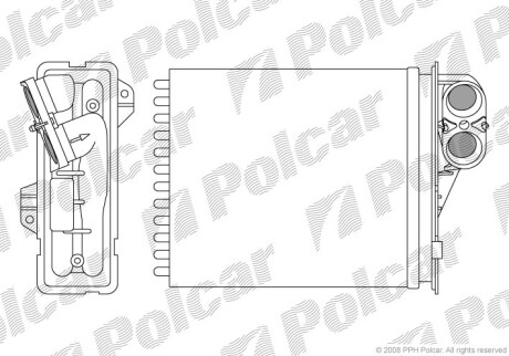 Радиаторы обогрева - (6001547484) Polcar 2800N8-1