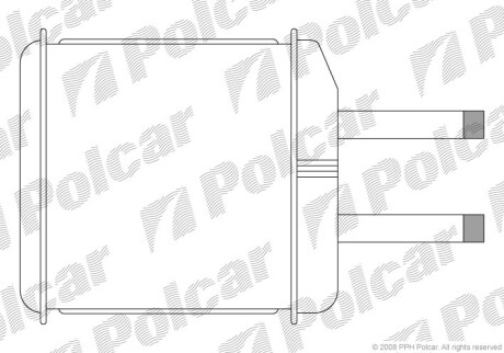 Радиаторы обогрева - (96314858, 96591590, P96314858) Polcar 2902N8-1