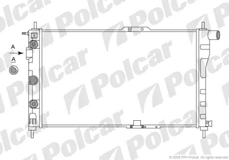 Радиаторы охлаждения - (96144570, 96144850) Polcar 291008A2