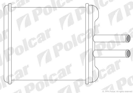 Радиаторы обогрева - (96190674, 96201949, 96207413) Polcar 2912N8A1